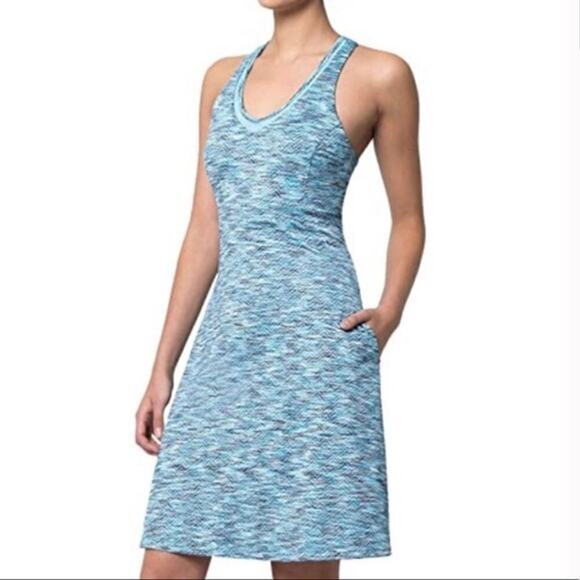 MPG Space Dye Blue Tank Dress S - Picture 1 of 5